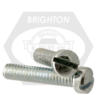 #10-24 x 3/4" Machine Screws, Slotted Fillister Head, Zinc Cr+3, Full Thread, Coarse (UNC), Qty 6000