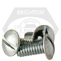 3/8"-16 x 1 1/2" Machine Screws, Slotted Truss Head, Zinc Cr+3, Full Thread, Qty 800