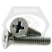 #8-32 x 4" Machine Screws, Phillips Flat Head, Zinc Cr+3, Full Thread, Qty 1800