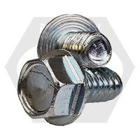 #6-32 x 3/8" Thread Rolling Screws, Unslotted Indent Hex Washer Head HWH, Zinc Cr+3 & Wax , Full Thread, Qty 15000