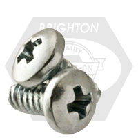 #10-24 x 3/4" Thread Rolling Screws, Phillips Pan Head, Zinc Cr+3 & Wax , Full Thread, Qty 6000
