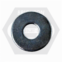 M18 Fender Washers, Grade C, Zinc Cr+3, DIN 9021B, Qty 300