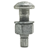 3/4"-10 x 2 1/4" Tension Control Bolt Assembly A325 w/ DH Heavy Nut A563 & Round F436 Washer, Mechanical Galvanized, Made in USA, Qty 270