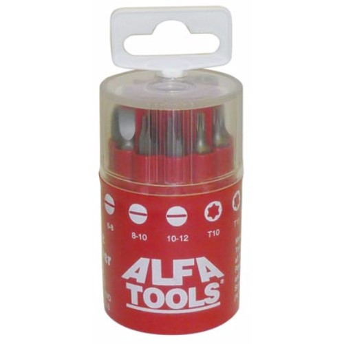 Alfa Tools HSB66711 10 Pouched Dial-A-Bit Insert Set