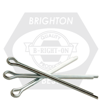 1/8" x 1 1/4" Cotter Pins, E x tended Prong Square Cut, Zinc Cr+3, Qty 100