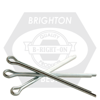 3/16" x 2 1/2" Cotter Pins, E x tended Prong Square Cut, Zinc Cr+3, Qty 100
