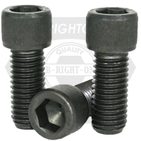 #4-40 x 3/8" Socket Head Cap Screws, Coarse, Alloy, 1936 Series Thermal Black Oxide, Fully Threaded, Qty 100