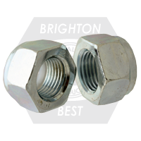 M12-1.50 Nylon Insert Lock Nuts (Thin), Metric Class 10, Zinc Cr+3, Fine (UNF), DIN 985, Qty 50