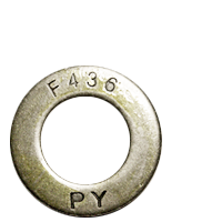 7/16" x 15/16" Structural Flat Washers, F436, Plain Finish, Medium Carbon Steel, Qty 500