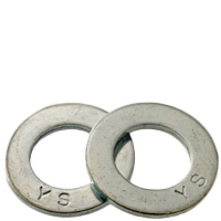 M2 Flat Washers, 140 HV, Zinc Cr+3, DIN 125A, Qty 1000