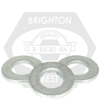 1/4" Structural Flat Washers, F436, Mechanical Galvanized, Medium Carbon Steel, Made in USA, Qty 100