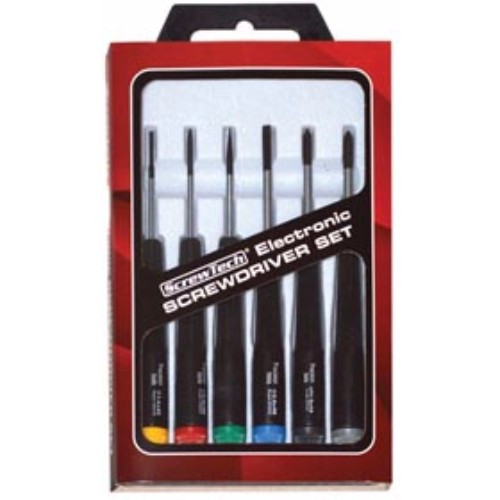 Alfa Tools SS48960 6pc Slim Electronic Screw Driver Set