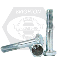 M8-1.25 x 90 mm Hex Cap Screws, Metric Class 10.9, Zinc-Blue Cr+3, Partial Thread, Coarse (UNC), Alloy Steel, Qty 100