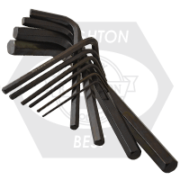 6 Key 4" Fold Up 5/32-3/8 USA Hex Key, Alloy, Steel Set, Plain, Qty 4