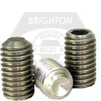 M10-1.50 x 45 mm Socket Set Screws Cup Point, 18-8 Stainless Steel A2, Coarse (UNC), Qty 100
