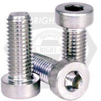 M5-0.80 x 40 mm Low Head Socket Cap Screws, 18-8 Stainless Steel A2, Partial Thread, Coarse (UNC), Qty 100