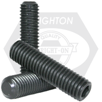 3/4"-16 x 3/4" Socket Set Screws, Non-Standard, Flat Point, Black Oxide, Fine (UNF), Qty 25