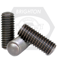 #5-44 x 1/4" Socket Set Screws, Oval Point, Black Oxide, Fine (UNF), Alloy Steel, Qty 100
