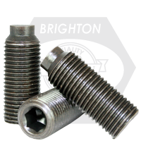 #10-24 x 1 1/2" Socket Set Screws, 1/2 Dog Point, Black Oxide, Coarse (UNC), Alloy Steel, Qty 100