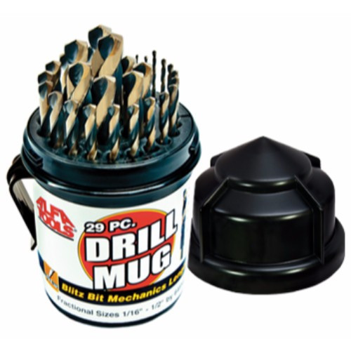 Alfa Tools BBML74290RDM 29pc Reduced Shank Blitz-Mechanical Length Drill Mug