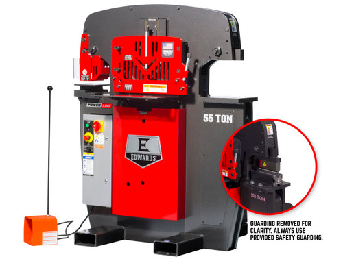 EDWARDS ED9-55203522 55 Ton Ironworker 3 Phase, 208 Volt, Powerlink,10" Brake