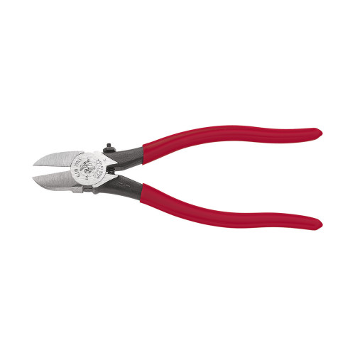 Klein Tools D227-7C Diagonal Cutting Pliers, Spring-Loaded, Plastic Cutting, 7-Inch