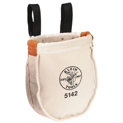 Klein Tools 5142 Tool Bag, Canvas Utility Bag, Loop Connection, 9 x 8 x 10-Inch