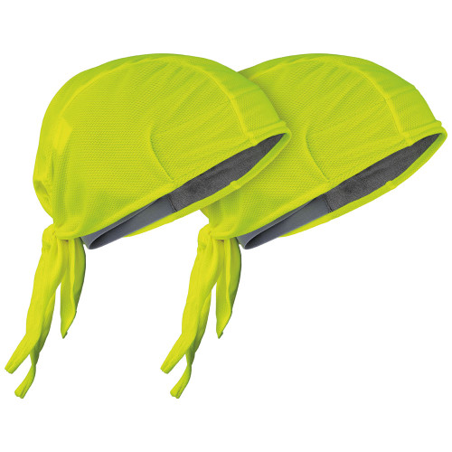 Klein Tools 60546 Cooling Bandana, High-Visibility Yellow, 2-Pack