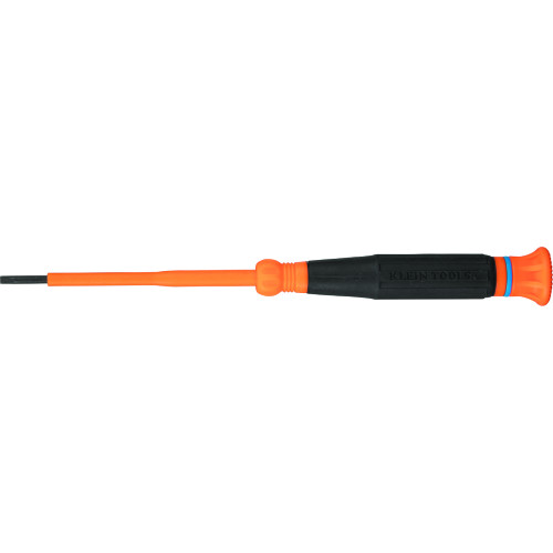 Klein Tools 6243INS Insulated Precision Screwdriver, 3/32-Inch Slotted, 3-Inch Shank