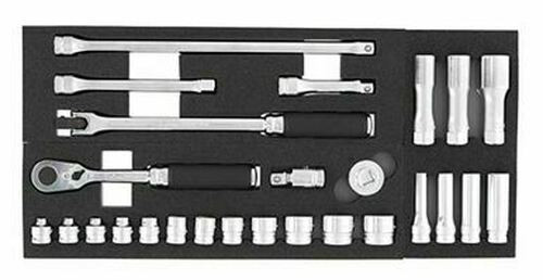 Ko-ken 3285Z Z-Series 3/8" Sq.Dr. Socket Set w/ 72 Tooth Ratchet, 26 pcs.