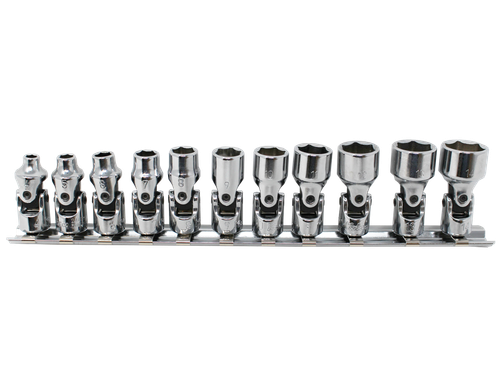 Ko-ken KB-RS2440M/11 1/4" Sq. Dr. Universal 6-Point Metric Chrome Socket Set - 11 Pieces