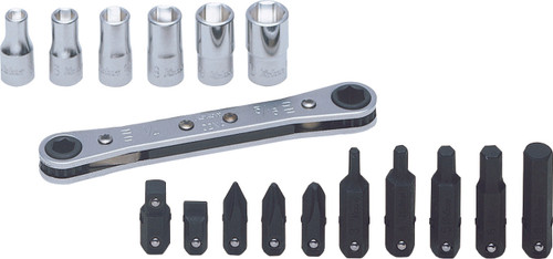 Ko-ken R810D 1/4" Sq. Dr. 17 Piece 6-Point Metric Socket Set  5-10mm