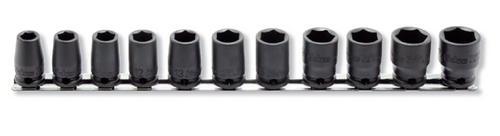 Ko-ken RS13400M/11 3/8 Sq. Dr. 11 Piece Metric Impact 6 point Socket Set 8-19mm