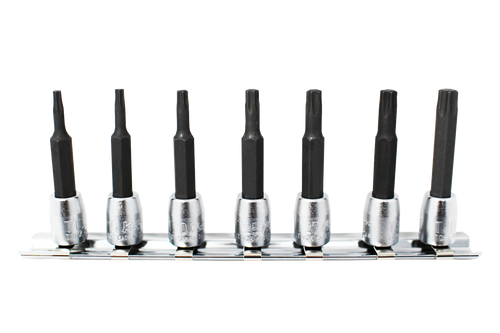 Ko-ken RS2025/7-L50 7 Piece 1/4" Sq. Dr. 50mm TORX Bit Socket Set T10-T40
