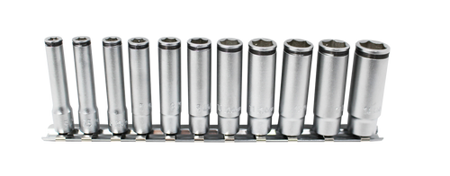 Ko-ken RS2350M/11 Special 1/4 Sq. Dr. Deep NUT GRIP® Socket Set, 5-14mm - 11 pieces