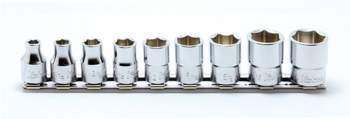 Ko-ken RS3400A/9 3/8 Sq. Dr. Socket set  1/4-3/4 6 point 200mm  9 pieces