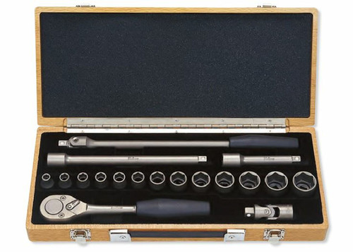 Ko-ken TI4261M Titanium Penta-Drive 18 Piece 6-Point Metric Socket set  8-27mm