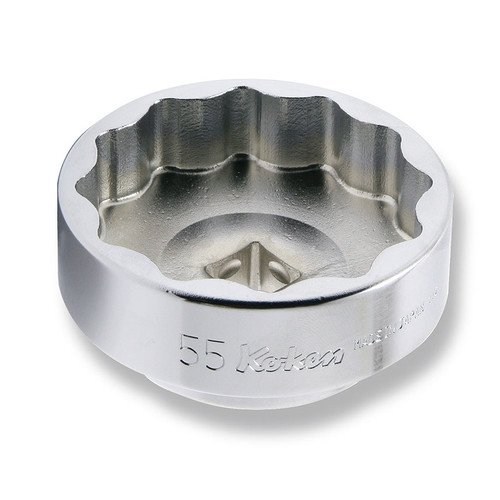 Ko-ken 4405M-55DU 1/2 Sq. Dr. Socket  55mm 12 point Length 31mm For Rear Wheel Nut  Motorcycle