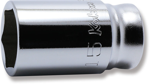 Ko-ken 3300XZ-15 3/8 Sq. Dr. Socket  15mm 6 point Length 35mm Z-series