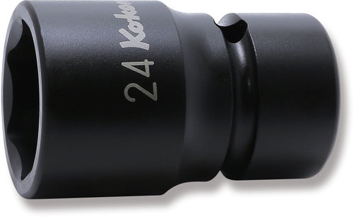 Ko-ken NV14400-24 1/2 Sq. Dr. Socket  24mm 6 point 54mm Sleeve Drive