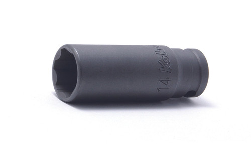 Ko-ken 23310M-15 3/8 Sq. Dr. Socket  15mm Surface Length 55mm