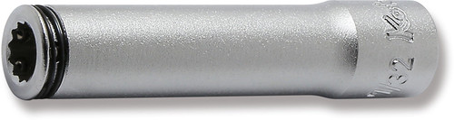 Ko-ken 2355A-7/32 1/4" Sq. Drive 12-Point SAE Deep Nut Grip Socket in 7/32