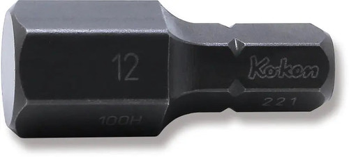 Ko-ken 100H.32-12 5/16 Hex Dr. Bit  12mm Hex Length 32mm