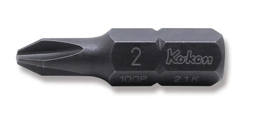 Ko-ken 100P.32-2 5/16 Hex Dr. Bit  PH2  Length 32mm