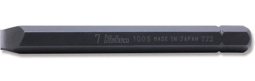 Ko-ken 100S.80-7 5/16 Hex Dr. Bit Slotted 1.0 x 7  Length 80mm