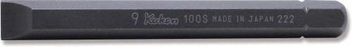 Ko-ken 100S.80-9 5/16 Hex Dr. Bit Slotted 1.6 x 9  Length 80mm