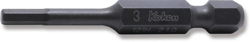 Ko-ken 121H.50-3 1/4 Hex Dr. Bit  3mm Hex Length 50mm