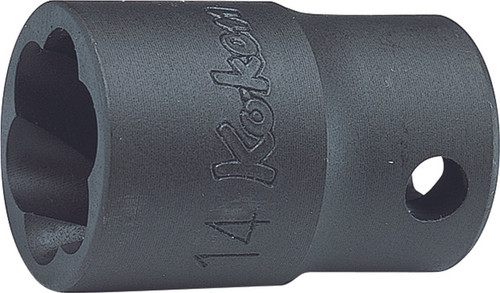 Ko-ken 3127-19 3/8 Sq. Dr. Nut Twister  19mm  Length 35mm