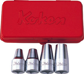 Ko-ken 4203M 1/2 Sq. Dr. Stud Bolt Setter set  M6-M12    4 pieces