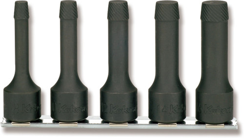 Ko-ken RS4129/5-L75 1/2 Sq. Dr. Bolt Twister set  8mm-16mm  150mm  5 pieces